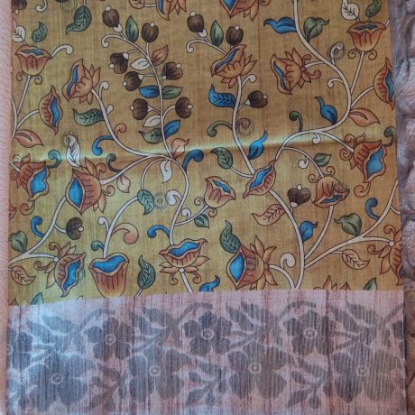Semi Jute Silk Saree, 113 cm